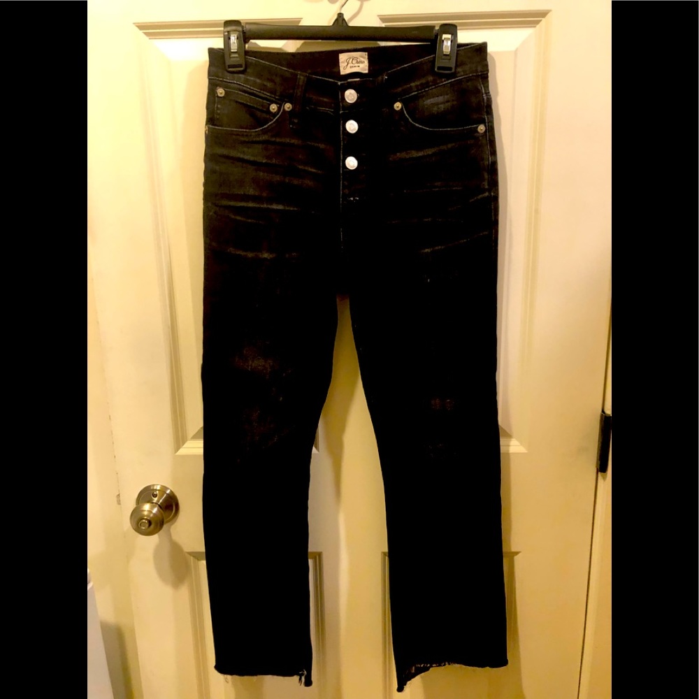 J. CREW Button Fly Boy friend jeans.  Like New